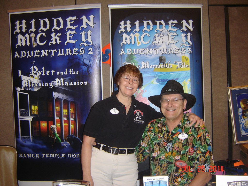 Nancy Temple Rodrigue, and her husband Russ, at the Disneyana Mania Expo July 20, 2014